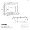 Atlantis Whirlpools Neptune 48 x 60 Rectangular Soaking Bathtub 4860NS - alternate 2